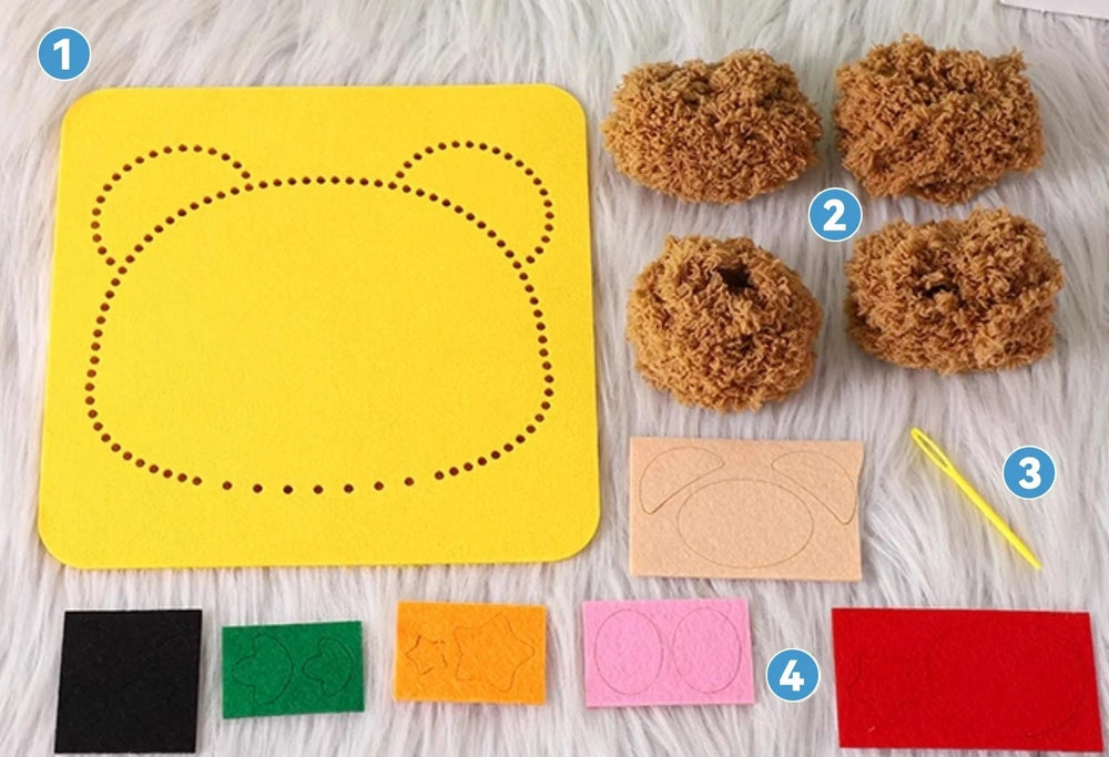 DIY Embroidery Doll Set